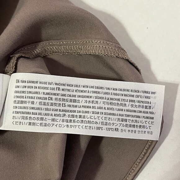 Abercrombie Fitch Satin Wrap Mini Dress Sz S Quiet Luxury Model Off-Duty Holiday - Picture 7 of 9